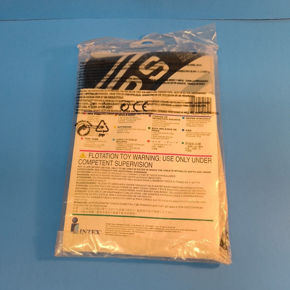 Intex Pool Floatie Radial Champs 36" Vinyl Tire Tube The Wet Set 52952 1997 - Picture 3 of 6